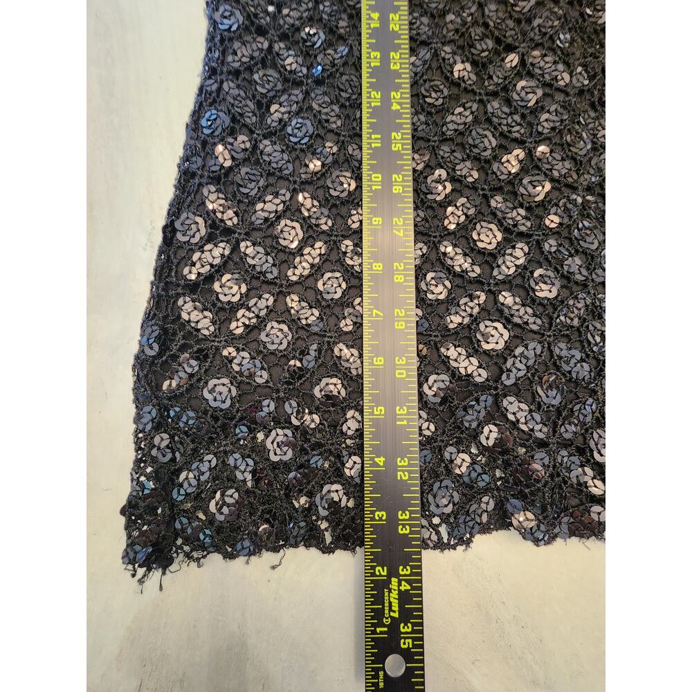Maggy London Women's Black Sequin Sleeveless Dress SZ 4 Cocktail - Picture 7 of 7